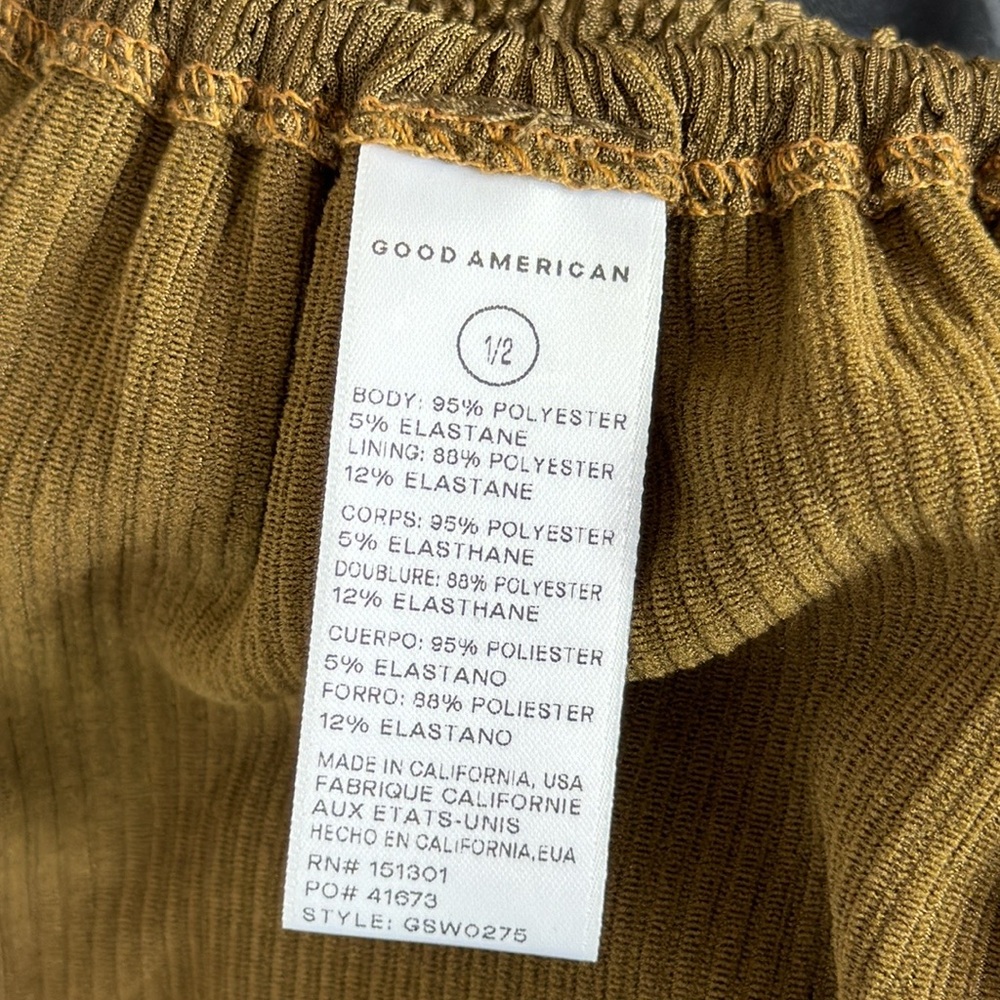 Good American Swim Always Fits Tiny Ties Bikini‎ Bottom Womens Mocha Size S New - Picture 6 of 9